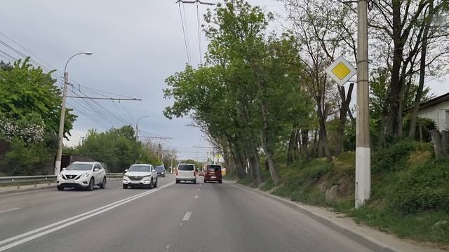 Крым. Трасса на Ялту, выезд из Симферополя смотреть онлайн