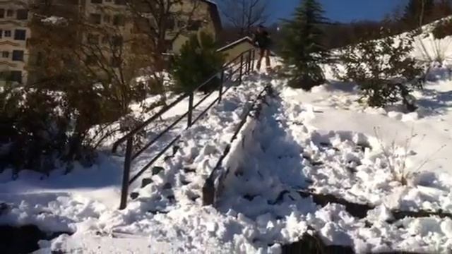 На горных лыжах по воде
