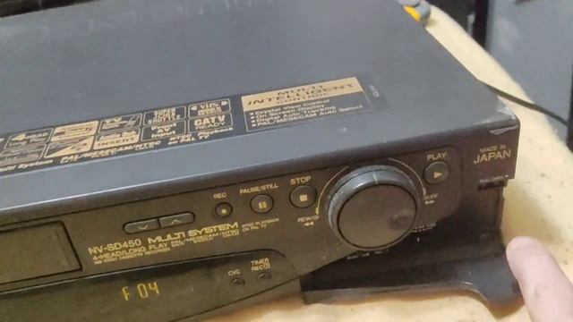 Купил Видак с ОШИБКОЙ F04 / Panasonic NV-SD450 смотреть онлайн