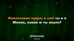 Пропаганда — Мелом (Текст Lyrics)