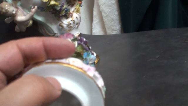 Мейсен ваза 19 века с амурами и цветами в приличном состоянии на продажу смотреть онлайн