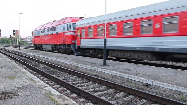 [LG]ТЭП70-0235+ [LG]Поезд 091Р Санкт-Петербург-Вильнюс (Daugavpils)