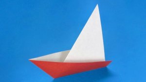 Как сделать Кораблик из бумаги легко и быстро | Простой оригами Парусник своими руками без клея