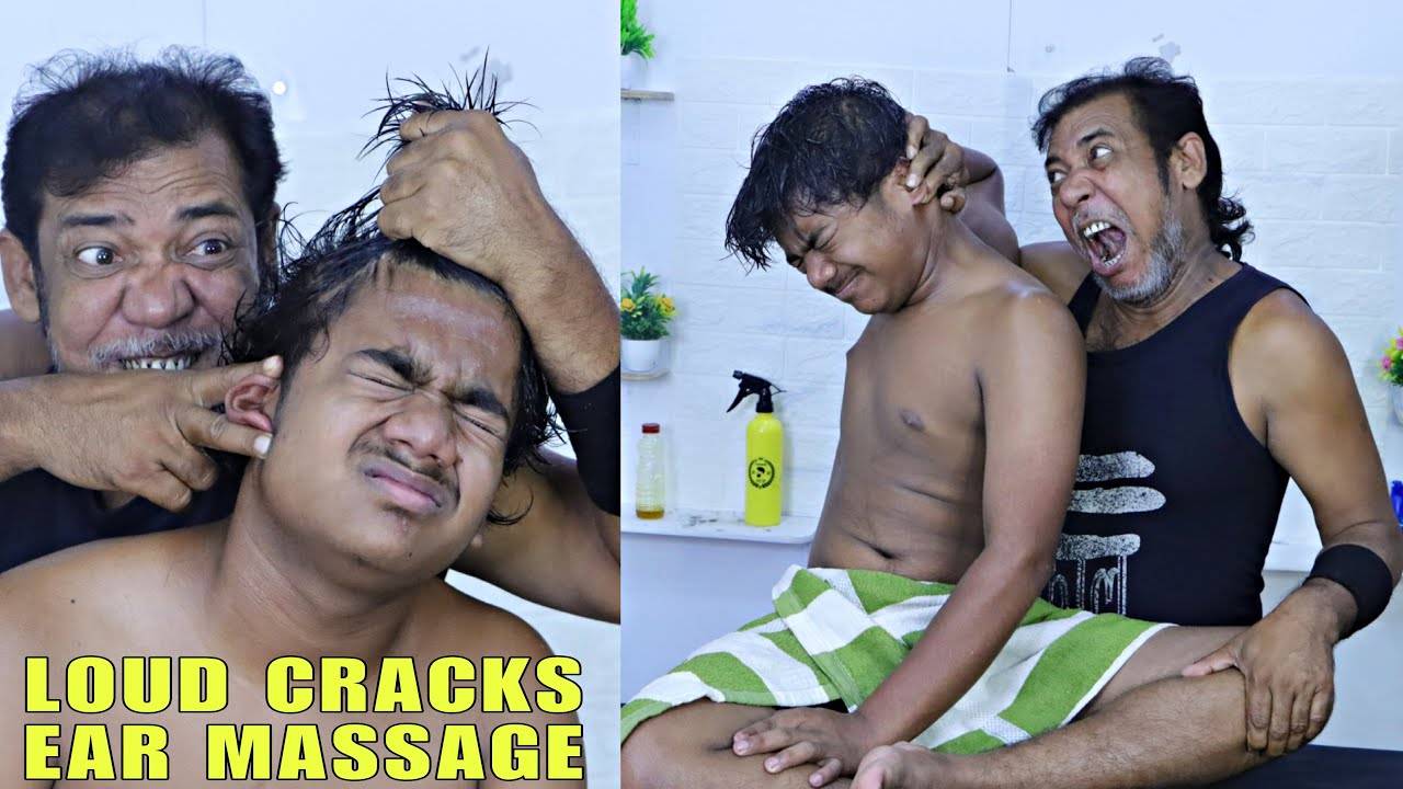Old School Body Cracks by Asim Barber ｜ Heavy Oil Head & Ear Massage ｜ Hair & Neck Cracking ｜ ASMR смотреть онлайн
