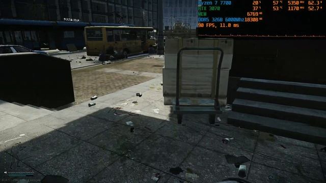 Escape From Tarkov - Ryzen 7 7700 + RTX 3070 - Very Low Settings - ( Улицы Таркова ) -