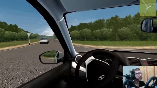 City Car Driving - Lada Granta FL - Повнимательнее надо - Руль Logitech G27 смотреть онлайн