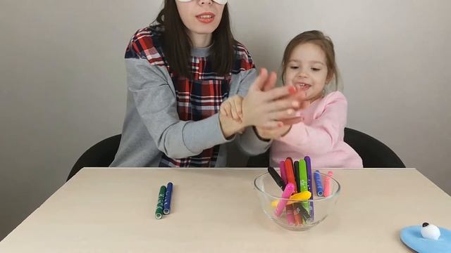 3 МАРКЕРА ЧЕЛЛЕНДЖ с МАМОЙ 3 MARKER CHALLENGE w our MOM! АНГЕЛИНА ЧЕЛЛЕНДЖ! смотреть онлайн