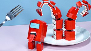«САМОЗВАНЕЦ среди LEGO-еды! Морепродукты-предатели (Stop Motion + ASMR)»