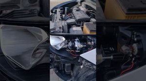 Hyundai IX35 улучшение света фар.Установка Bi-Led линз. #automobile #ремонт #автосервис #топ