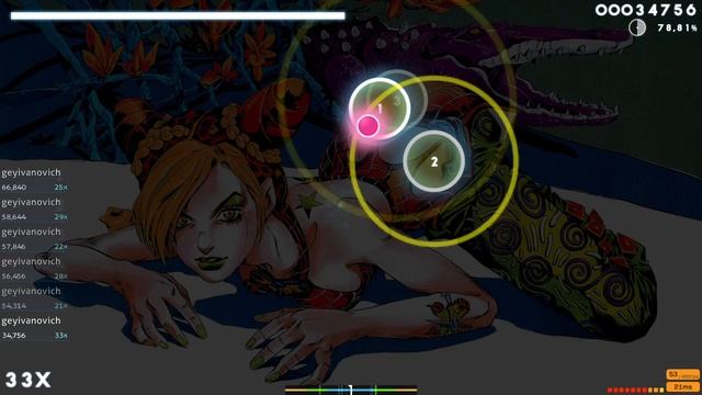 Прохождение темы Джолин в Osu
