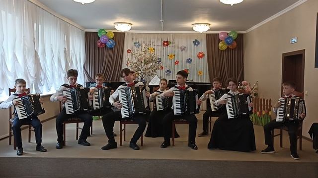 Ансамбль аккордеонистов " Контраст", г. Гурьевск смотреть онлайн