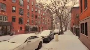 Прогулка по Бруклину в снежную погоду
