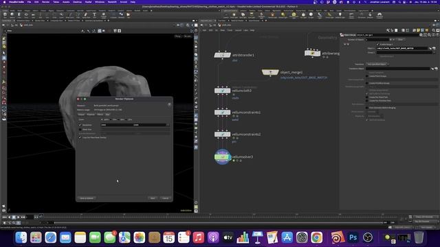 Tearing Cloth Watch - Houdini & Redshift