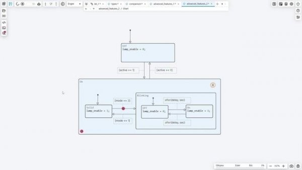 Разработка управляющей логики с использованием конечных автоматов в Engee
