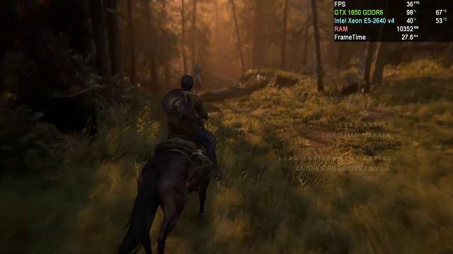 The Last Of Us Part II Remastered V.1.0.10402.1014 на GTX 1650 & Intel Xeon E5-2640 V4