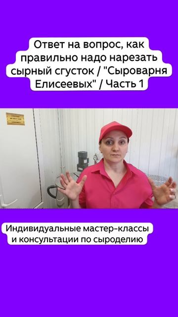 Ответ на вопрос, как правильно надо нарезать сырный сгусток / "Сыроварня Елисеевых" / Часть 1 смотреть онлайн