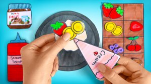 🥞Бумажные угощения своими руками 🍬 Блинчики и конфеты DIY