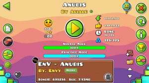 Geometry Dash. Anubis by Adiale - 100%, 2 coin