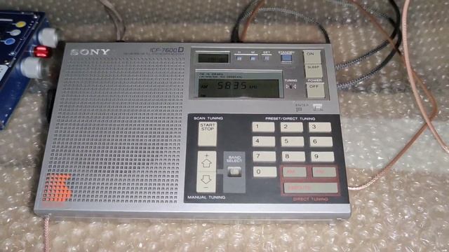 SONY ICF-7600D+ рамочная антенна. 5835.2 кгц. Пираты смотреть онлайн