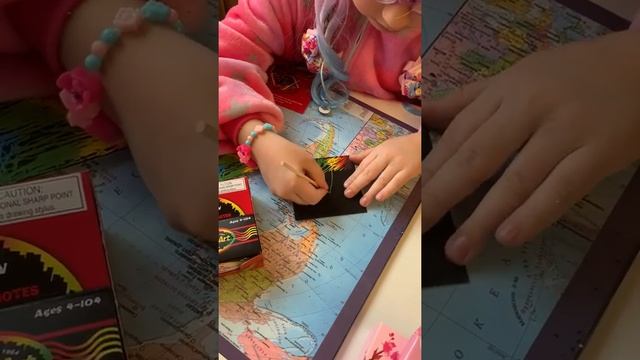 Еванженина рассказывает про Scratch Art часть1! Evangenina Tells About Scratch Art Part1