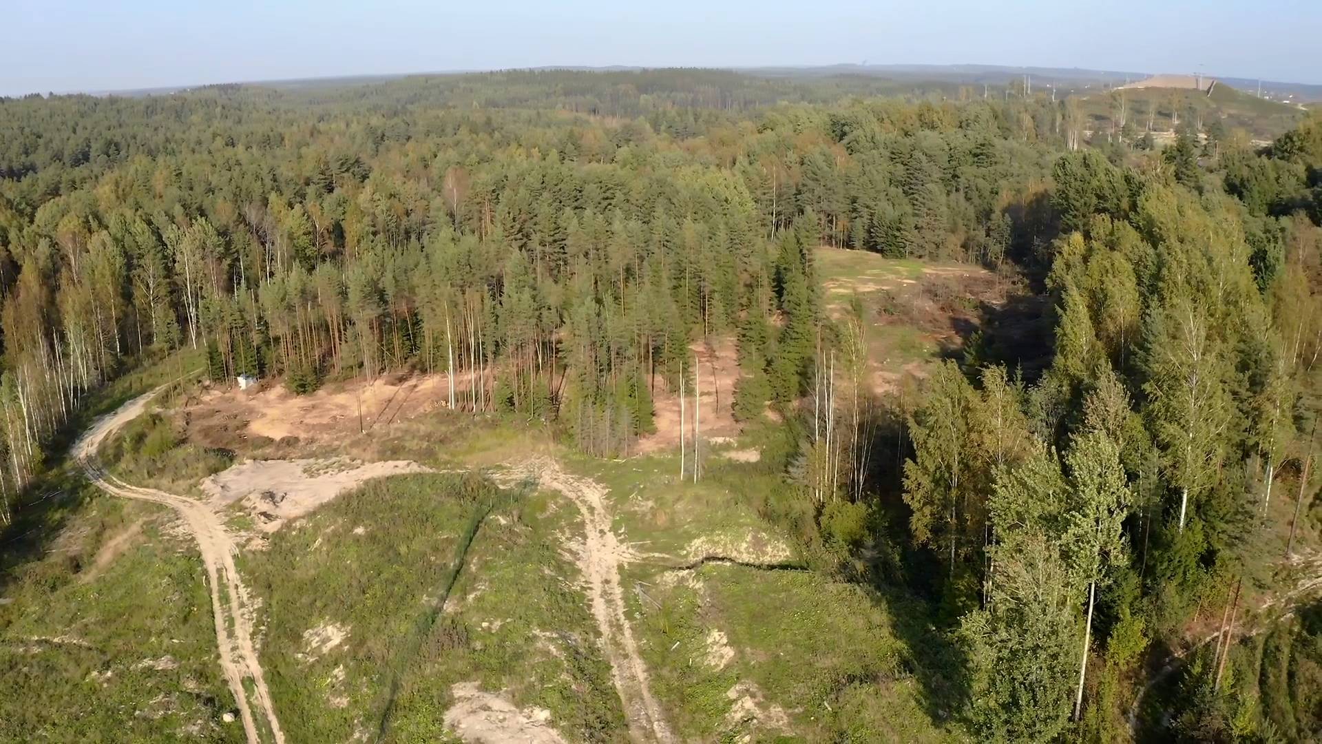 Охтинские высоты с высоты птичьего полета