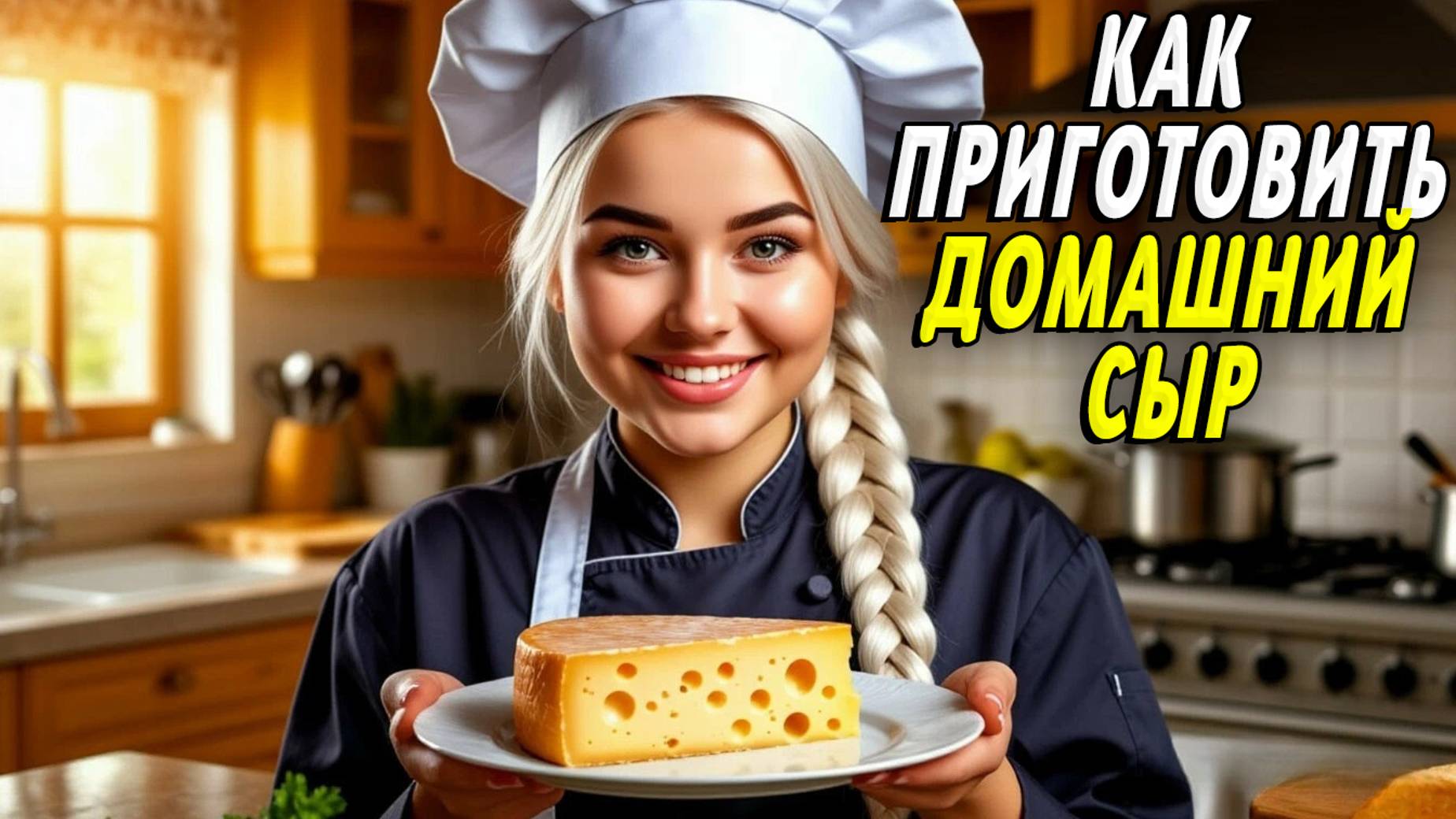Как приготовить домашний сыр. Рецепт домашнего сыра смотреть онлайн