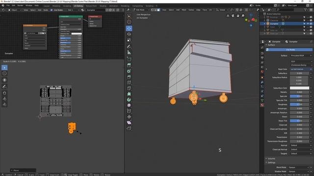 05. Finishing the Dumpster UV Map