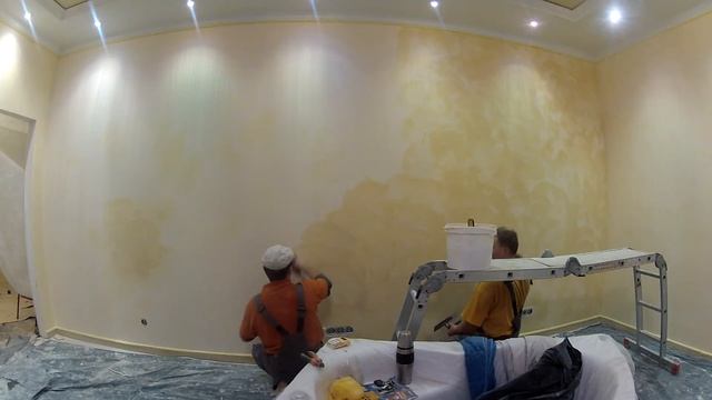 Мастер классы Венецианская штукатурка КИННЕРЕФСКАЯ фреска декоративная VENETIAN PLASTER Эпизод 9