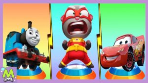 Говорящий Том vs Томас и его Друзья vs Молния Маккуин.Анджела против Паровозов и Машинок.Кто Круче