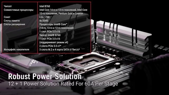 Материнская плата ASUS ROG STRIX B760-A GAMING WIFI смотреть онлайн