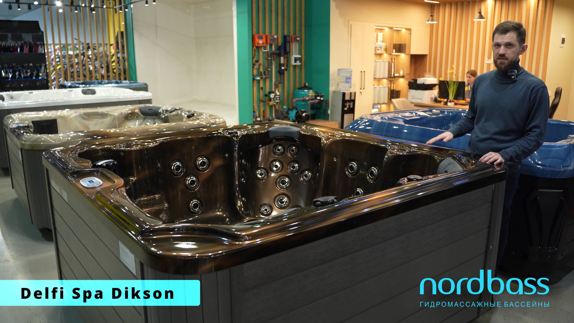 Краткий видеообзор гидромассажного спа-бассейна Delfi Spa Dikson смотреть онлайн