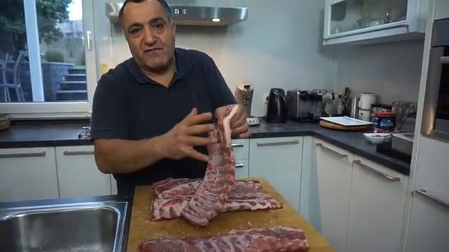BBQ RIBS Авторское приготовление шашлыка из свиных ребрышек от Жоржа смотреть онлайн