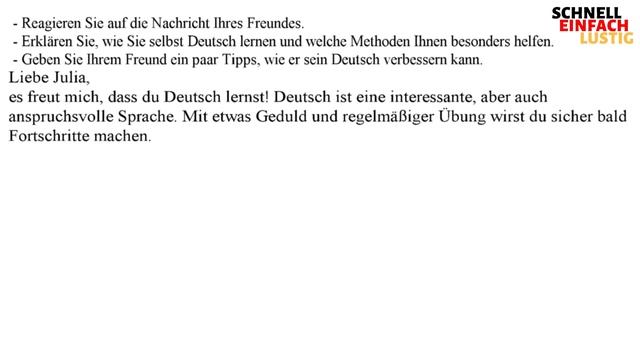 КАК НАПИСАТЬ ТЕКСТ УРОВНЯ В1: DEUTSCH LERNEN