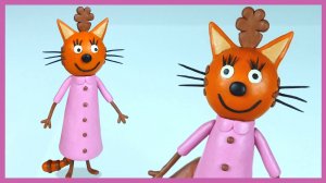 ТРИ КОТА Мама Кошка из пластилина. Как слепить маму Кошку.