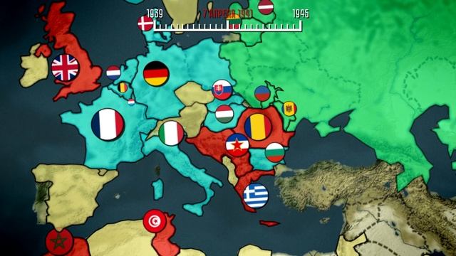Как побеждали 3 Рейх: вся Вторая Мировая война на карте за 17 минут смотреть онлайн