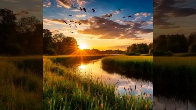 УТРО, РАССВЕТ,ПТИЦЫ, КРАСОТА смотреть онлайн