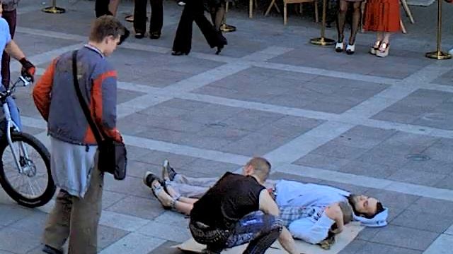 Экстремальное шоу на Малой Садовой