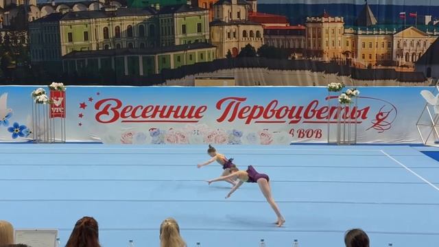 ЖП 1 юношеский, Андриянова Анна - Долгова Мирослава, Комбинированное упражнение