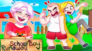 😨 Майнкрафт но Мы Склеены со ЗЛЫМИ РОДИТЕЛЯМИ в SCHOOLBOY RUNAWAY!
