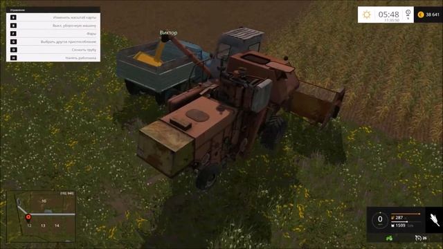 Убираем кукрузку - село Полевое. Часть 3. FS15