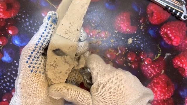 Чистка глины Туркестан Плитки #асмр #глина #мел #чистка