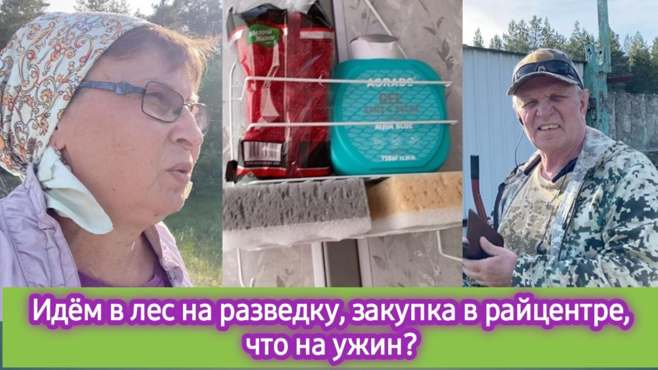 Идём в лес на разведку, закупка в райцентре, Что у нас на ужин? смотреть онлайн