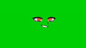 Футаж глаз и рта на зелёном фоне(мой)
