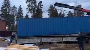 Перевозка 40 футового контейнера с разгрузкой манипул?