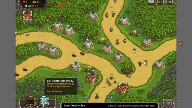 Kingdom Rush Frontiers (7 уровень Iron challenge) смотреть онлайн