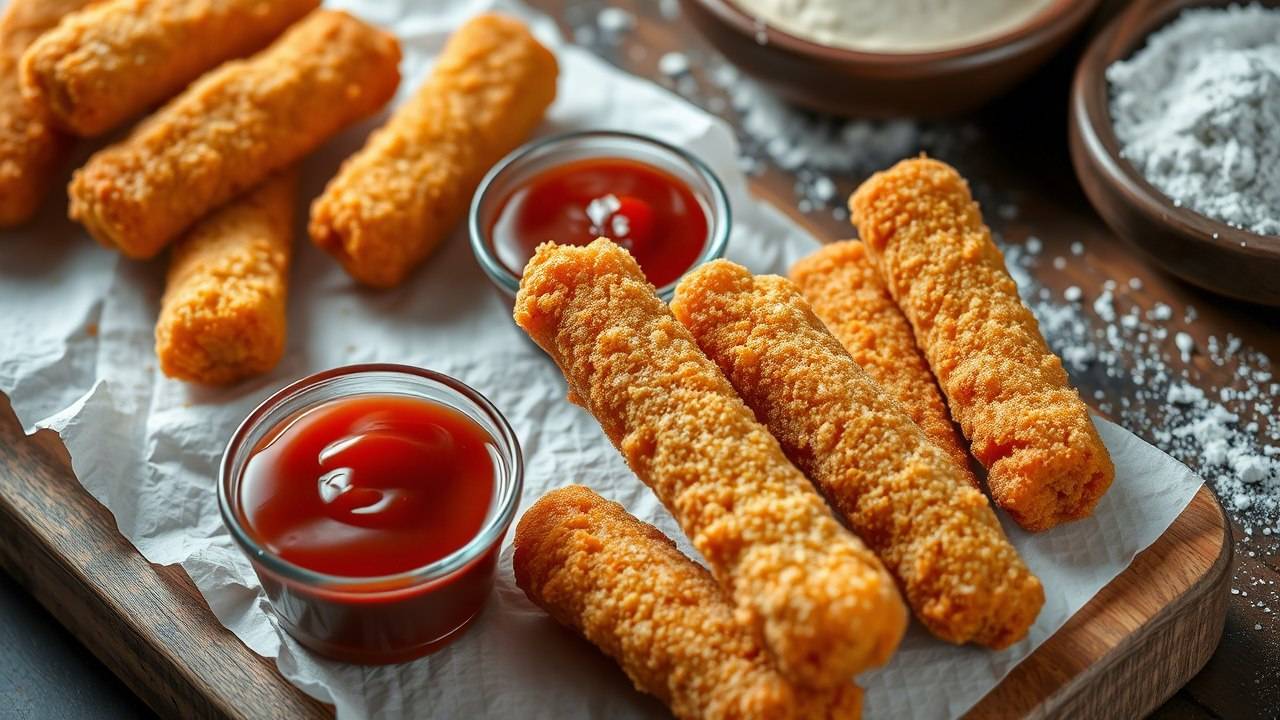 Тягучий взрыв: как сделать идеальные Сырные палочки, которые тают во рту! смотреть онлайн