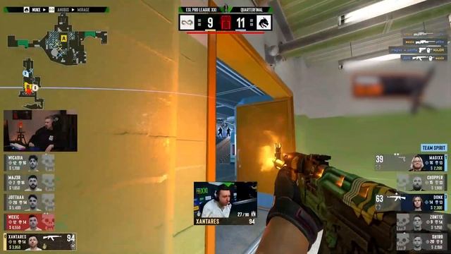 спирит тащат важнейший форс и выходят на матч-поинт