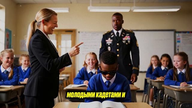 Учительница Смеется Со Слепого Ребёнка У Доски Но Утр?