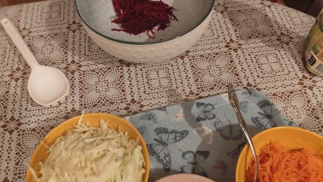 317.Наши маринованные овощи в деле.Один раз сделать и бу