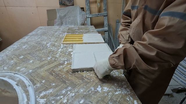 Делаю гипсовую плитку